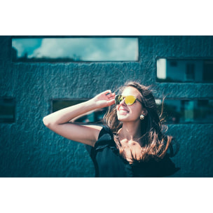 Gafas de sol PALO ALTO RIGA - Mate demi marrón / Plana revo dorado