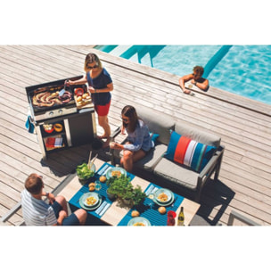 Plancha gaz LE MARQUIER Signature Allure 260 Duo 2 brûleurs à poser, 60x40 cm