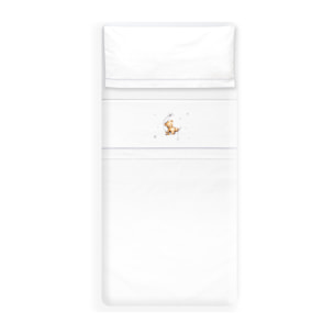 Triptico Coche Estampado Oso Luna Estrellas Bco/Gris