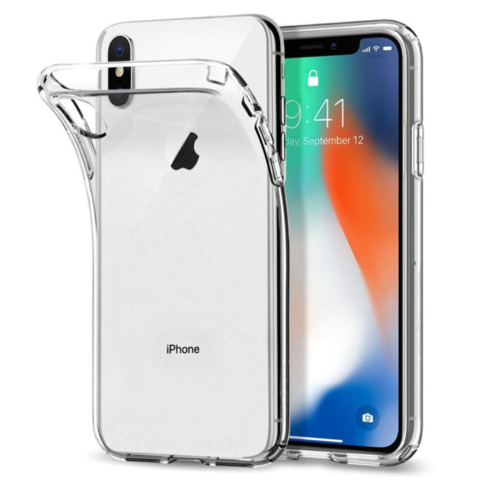 Coque souple transparente pour iPhone X