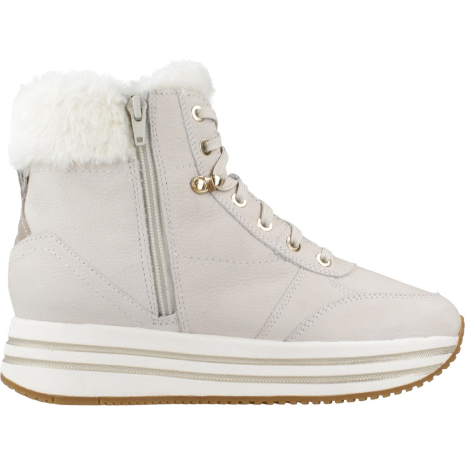 Botines Mujer de la marca GEOX  modelo D KENCY White