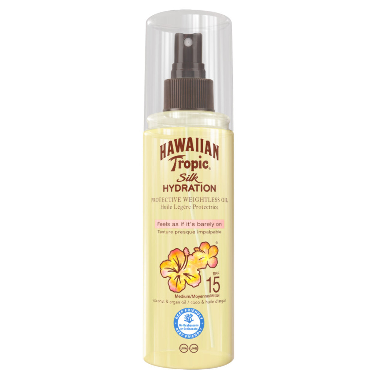 Lot de 2 - Hawaiian Tropic Silk Hydration Huile Sèche Protectrice SPF 15