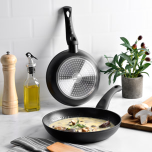 Sartén en aluminio forjado color negro