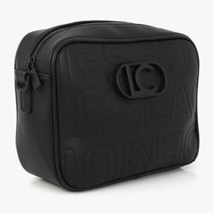 borsa a tracolla trapuntata nera