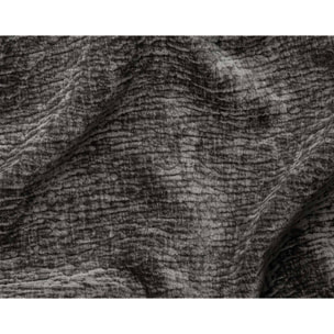 Constance - Canapé d'angle réversible 4 places convertible avec coffre en velours relief - Gris
