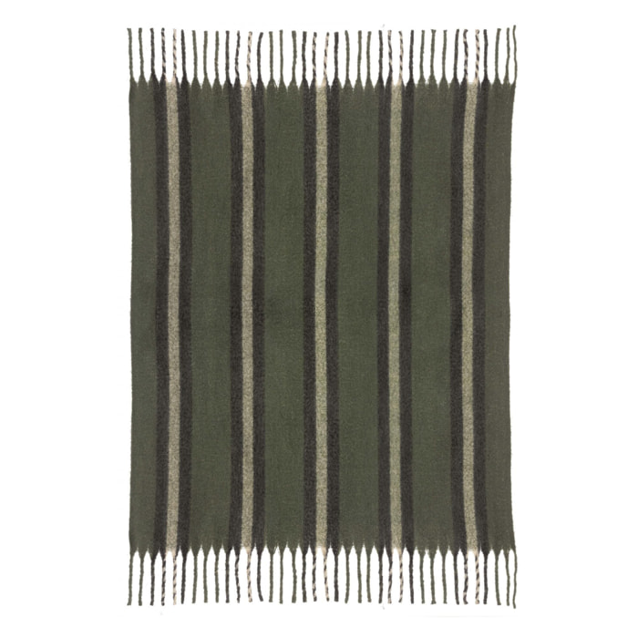 Plaid recyclé Isabel rayé