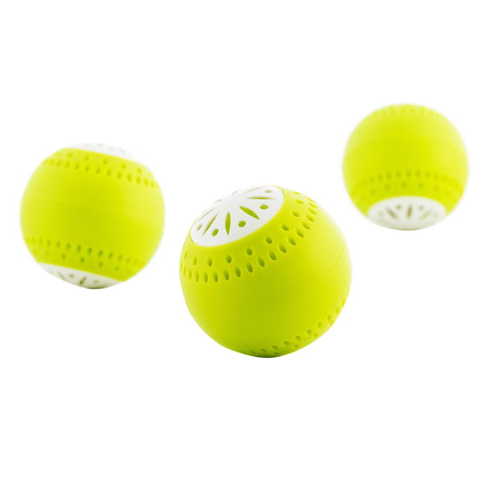 Pacchetto Di 3 Ecoballs Per Frigorifero - ABS (Senza BPA) - Verde - Ø5 cm