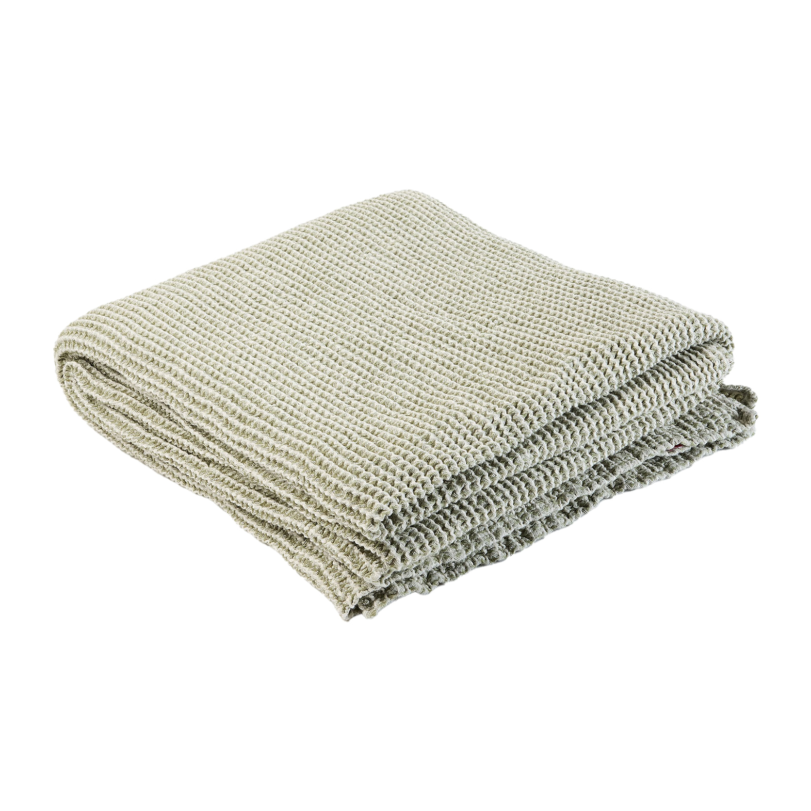 Couvre-lit coton et lin, DECO ESPRIT NID D'ABEILLE