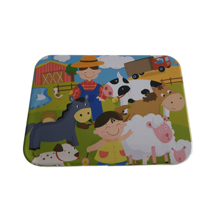 PUZLE DE HISTORIAS: GRANJERO - 120 pcs (CAJA METÁLICA)