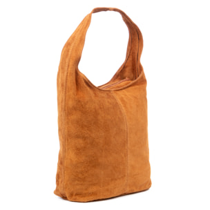 Bagnara bolso shopper mujer. Piel auténtica Gamuza.