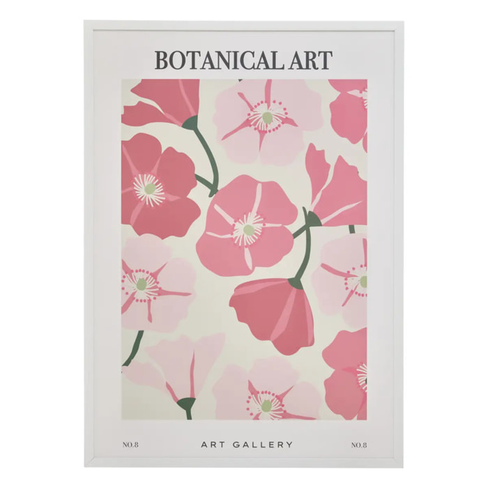 Affiche encadrée Fleur de rose 50x70cm