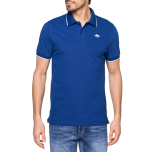 Polo Hot Buttered Mareeba con righine blu.