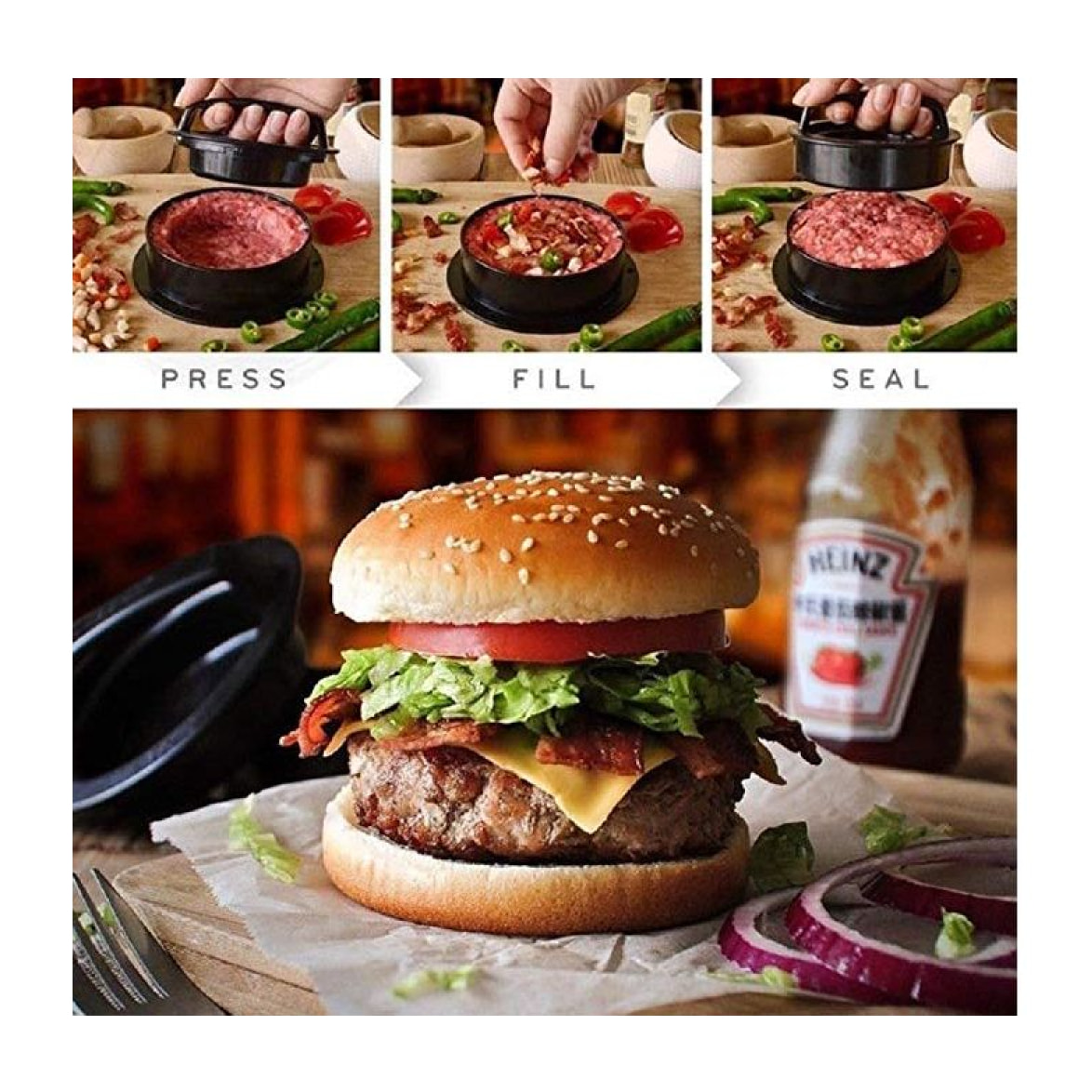 Presse à burger Herzberg HG8105