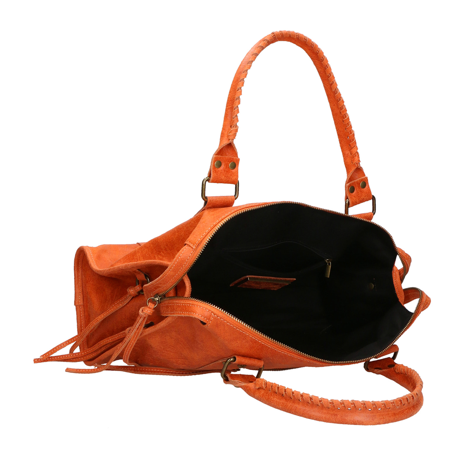 Borsa a spalla da donna - Modello Elara - Vera pelle - 41.0 x 28.0 x 13.0 cm