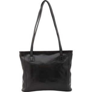 Borsa a spalla da donna - Modello Cressa - Vera pelle - 30.0 x 37.0 x 8.0 cm