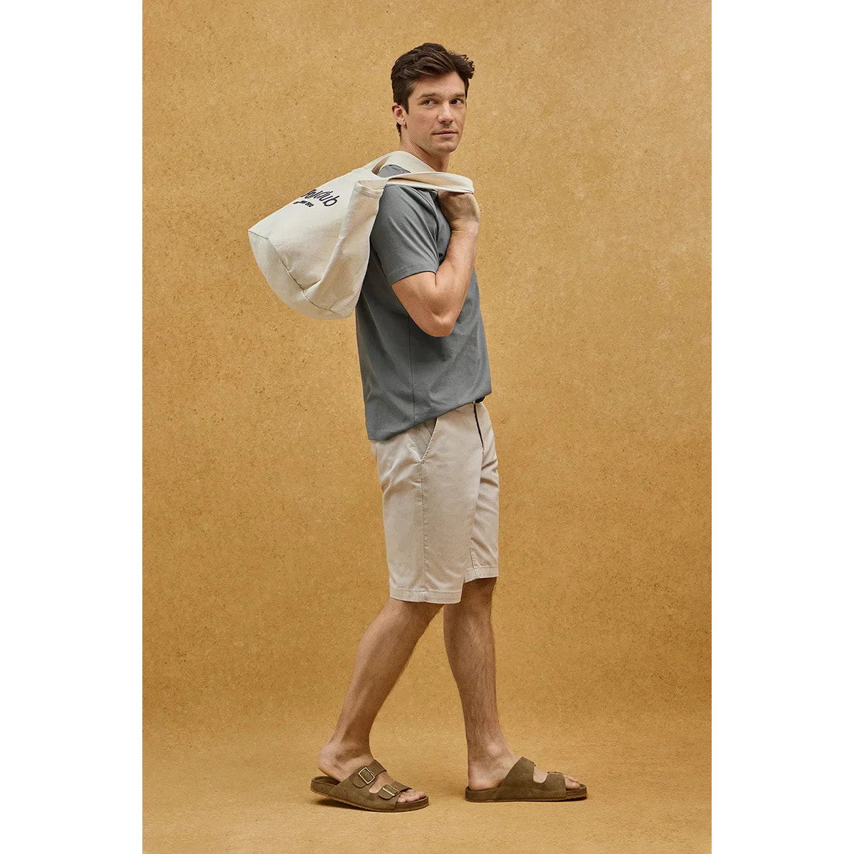 Maglietta asfalto a maniche corte con ricamo Established 2012 Polo Club