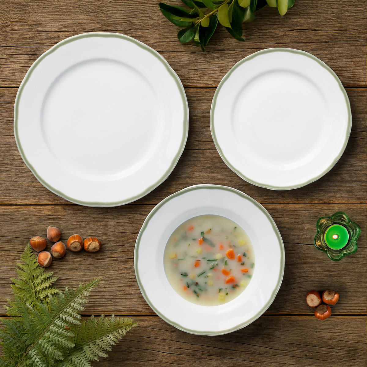 Scala Vert - Service 18 pièces