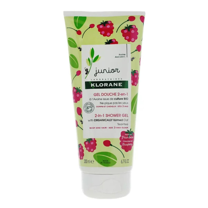 Gel Douche Petit Junior - Corps et Cheveux Framboise 200 ml