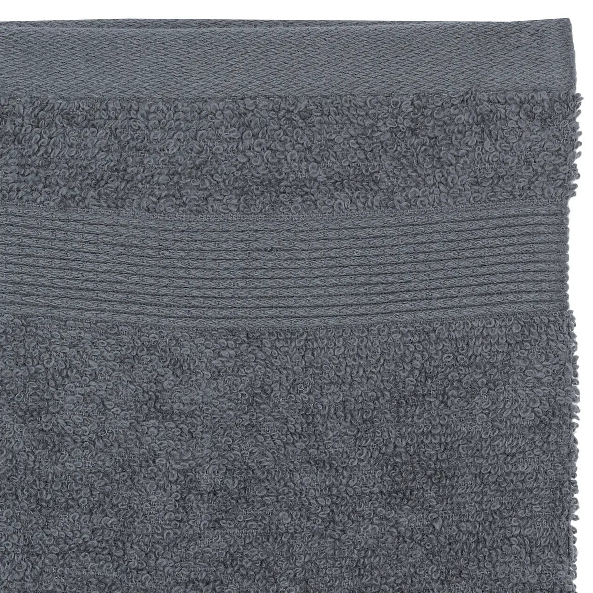 Lot de 2 gants de toilette - coton 450 gr/m² - gris anthracite 15x21 cm