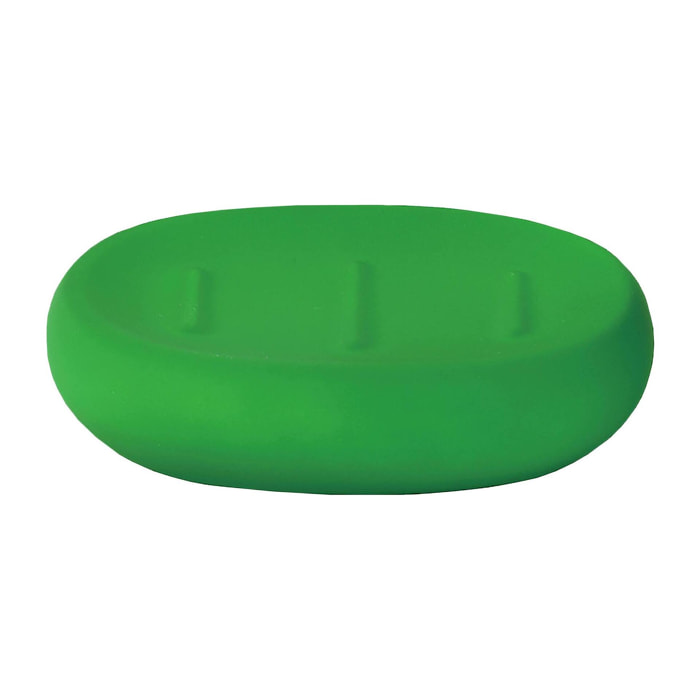 Plato para jabón de baño en cerámica verde