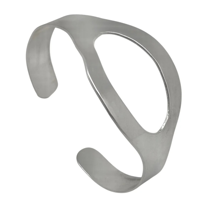 Pulsera brazalete Oraculo latón en plata 10µ diseño Gloria Mago