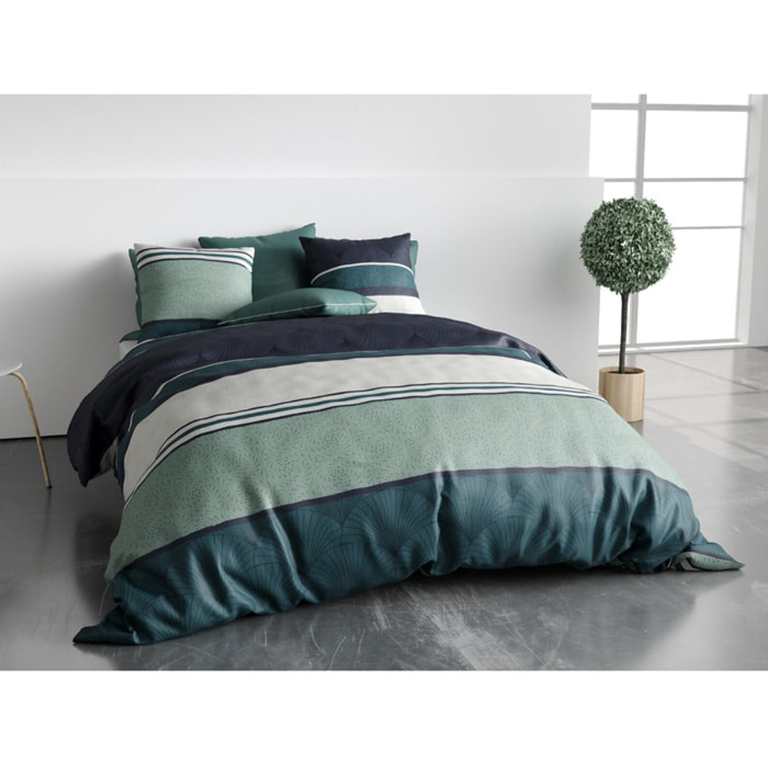 Parure Housse De Couette 3pcs 100% Coton 57 Fils Antika