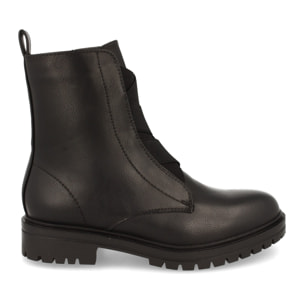 Botín de Mujer con Estilo Militar con Elastico