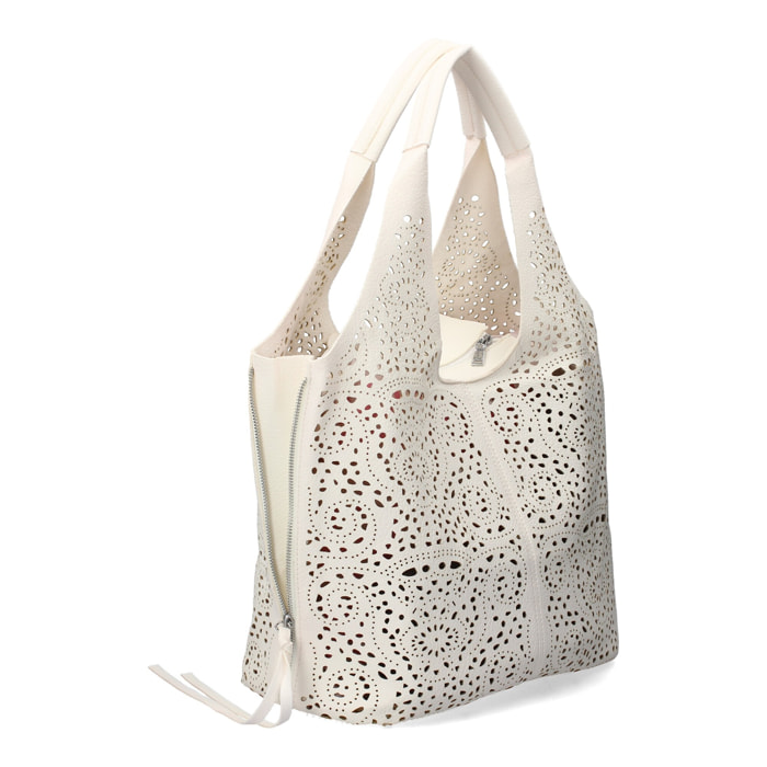 Bolso de hombro de Mujer con dos piezas, diseño moderno con detalles en los laterales