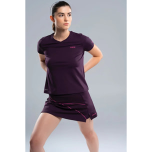 Falda mujer PRO blackberry rose