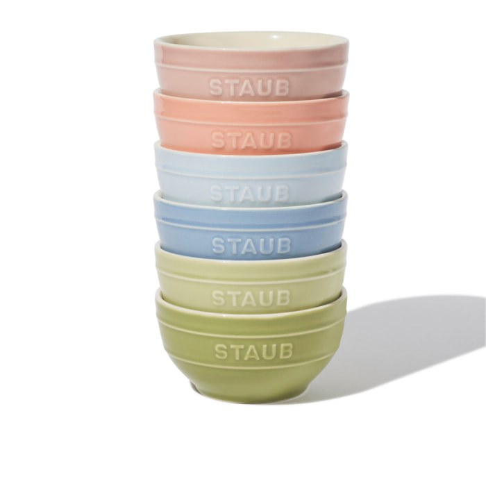 Set de bols macaron 14 cm / 6-pcs