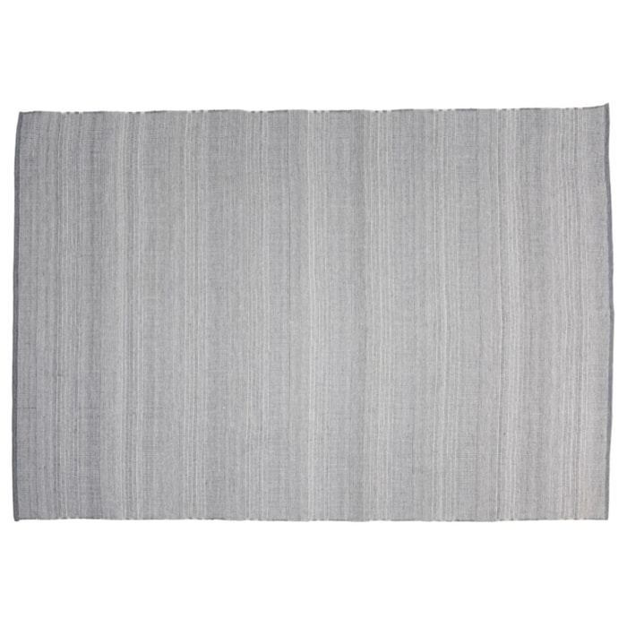 QUENTIN - Tapis d'extérieur rectangulaire 200x290cm gris/blanc