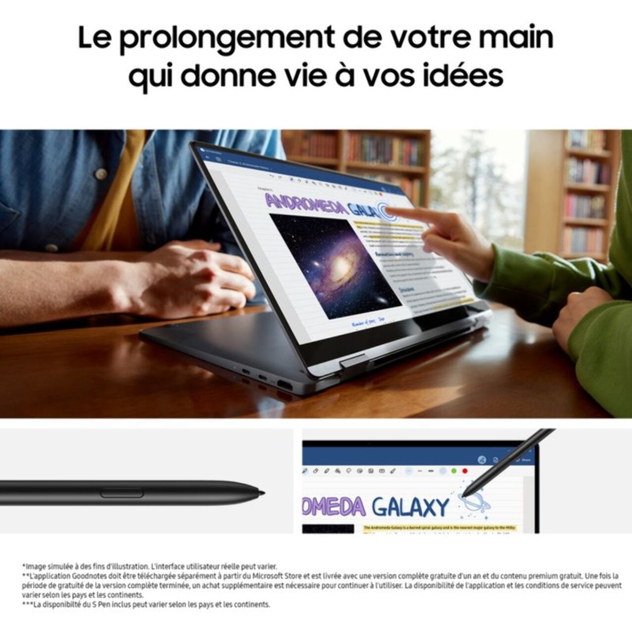 Portable SAMSUNG Galaxy Book4 360 15 I7 16Go 512Go Argent