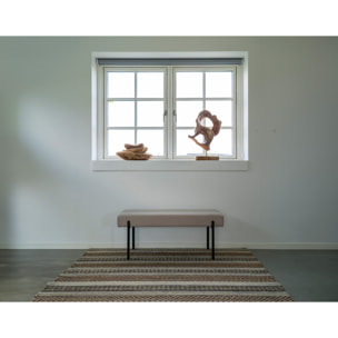 Romeo - banc - tissu bouclette - 100 cm - Taupe