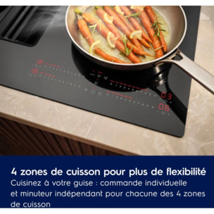 Plaque induction aspirante ELECTROLUX KCC8344 - Hotte intégrée 80cm
