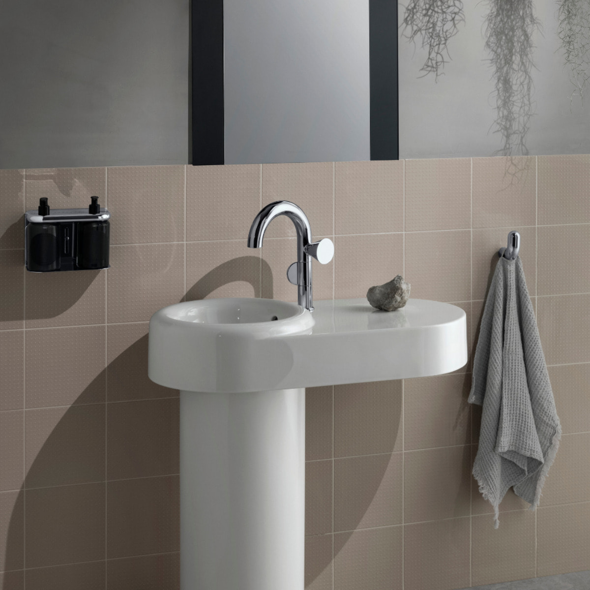 Lavabo VITRA Liquid 80 cm sans trou et sans trop-plein