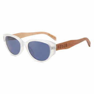 Gafas de Sol Feler 1616-4 Polarizadas de Madera Unisex 55 mm