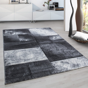 HAWAII - Tapis de salon à motif géométrique gris