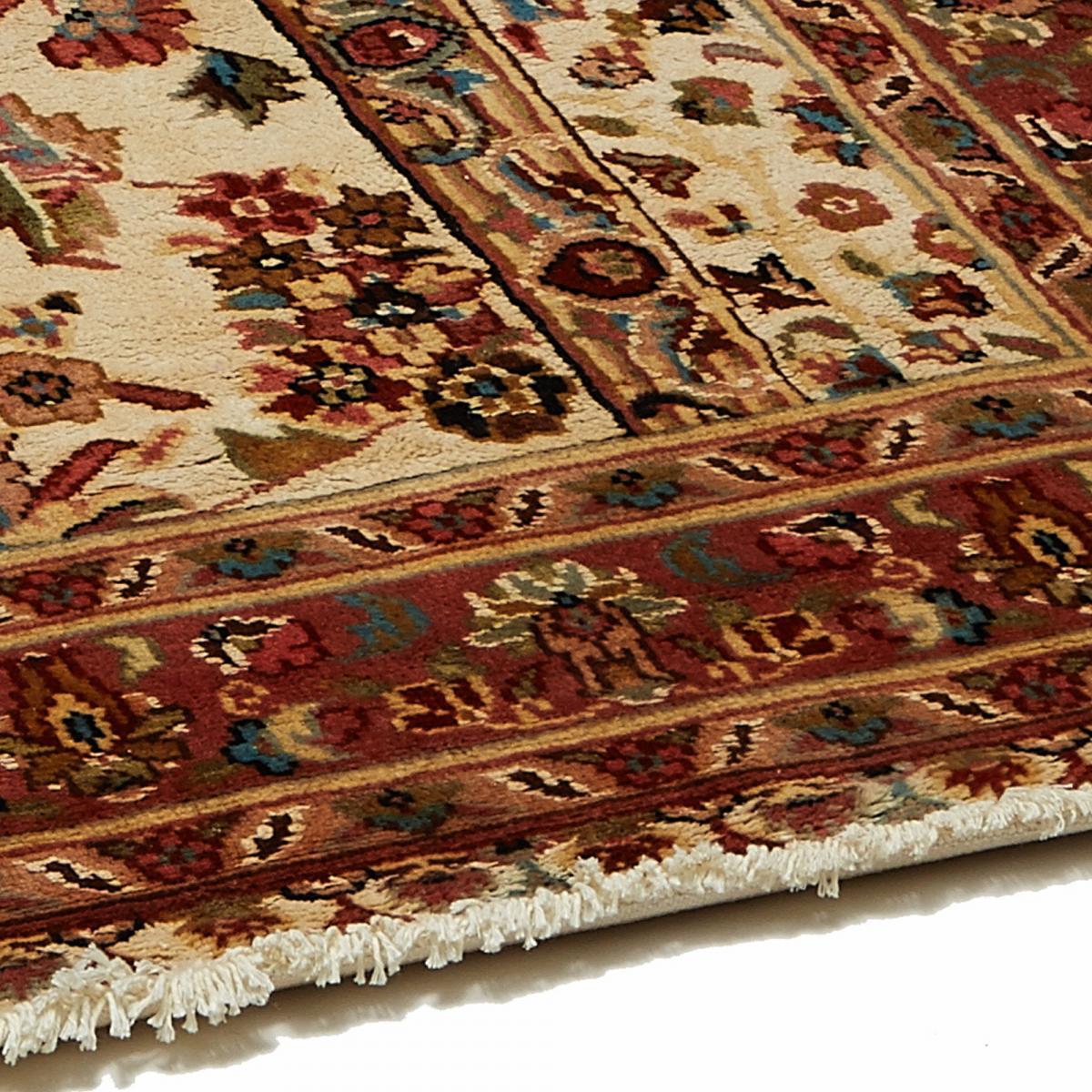 Tapis d'orient Fait main PRESTIGE JIHANGIR 73 1A2T Beige 125x130 en soie