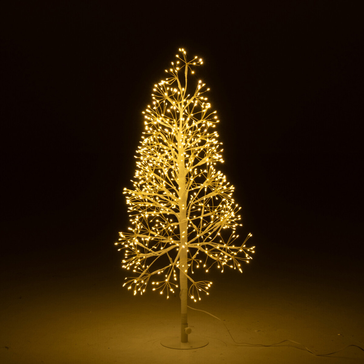 J-Line décoration Arbre - blanc chaud - acier - blanc - small - LED