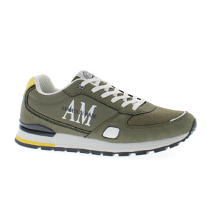 Armata di Mare Scarpe Uomo Sneakers Vintage Running con Soletta Rimovibile in Memory Foam AMU S24N5161 Khaki