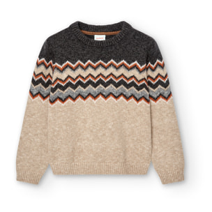 Jersey tricotosa jacquard de niño