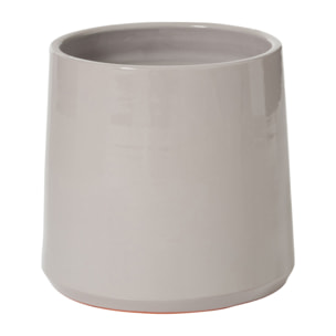 J-Line cachepot Rond - céramique - gris - medium - Ø 23.00 cm