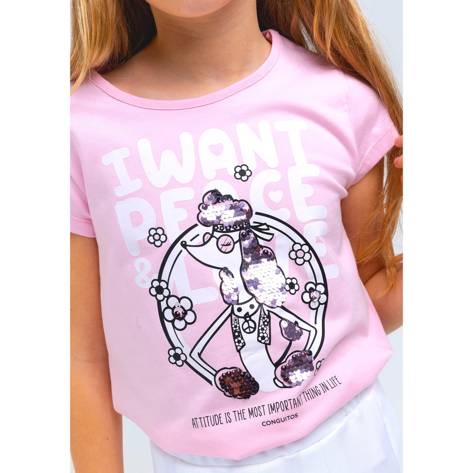 Conguitos - T-shirt casual a maniche corte stampata