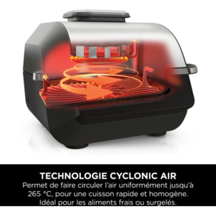 Grille-viande NINJA Foodi Air Grill  EG351 gris thermosonde à poser, 25.5x24.5 cm