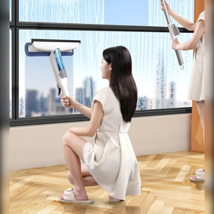Limpiador de ventanas 3 en 1 con depurador de aerosol