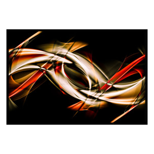 Affiche encadrée art abstrait lumineux Affiche + cadre en métal - Noir