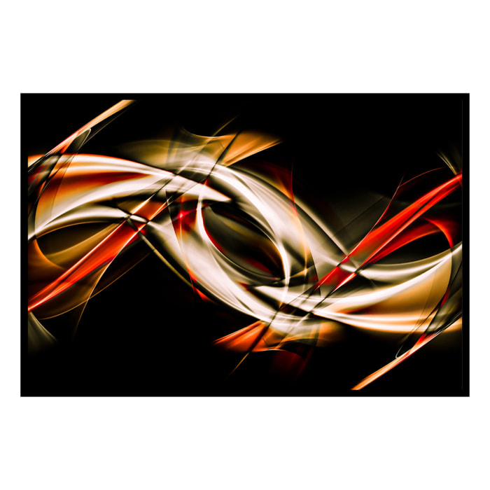 Affiche encadrée art abstrait lumineux Affiche + cadre en métal - Noir