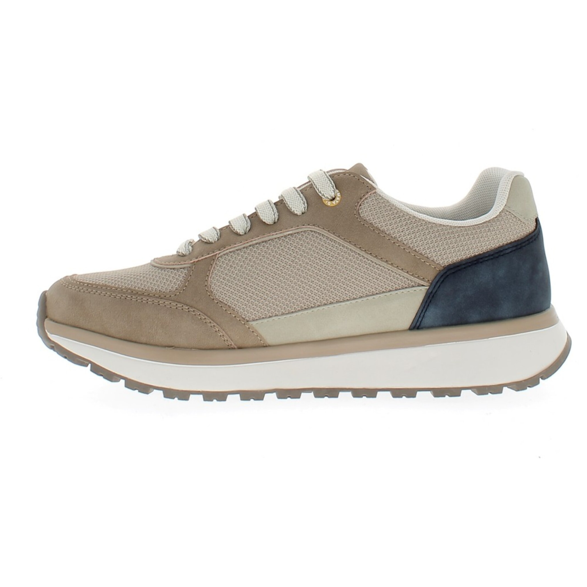 Armata di Mare Scarpe Uomo Sneakers Casual Stringate con Soletta Rimovibile in Memory Foam AMU S25D743 Beige