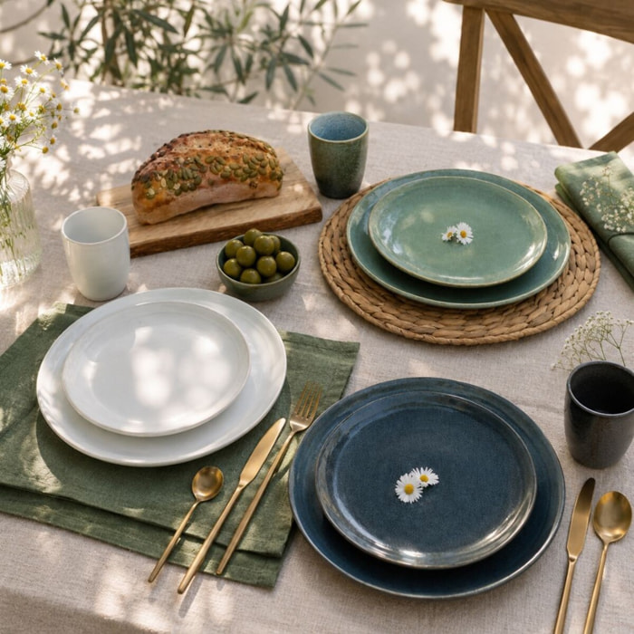 Lot de 6 grandes assiettes, MILA