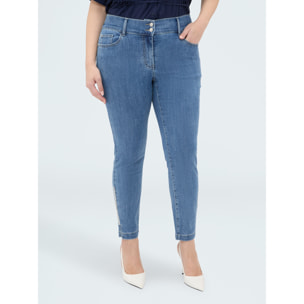 Fiorella Rubino - Jeans Skinny con applicazione luminosa - Blu